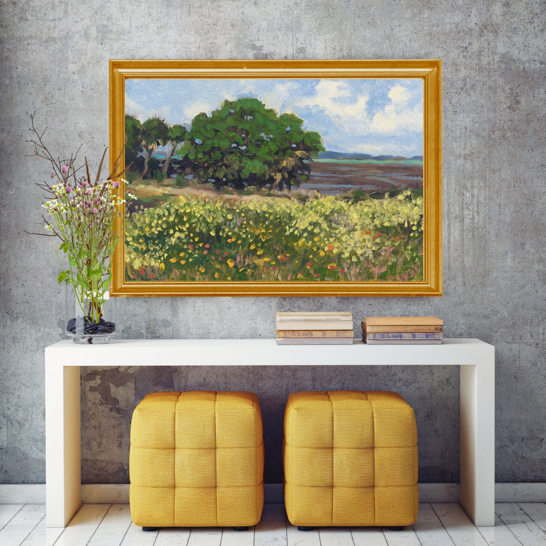 Lowcountry art, Home décor, classic style home décor, Art prints, landscape paintings,