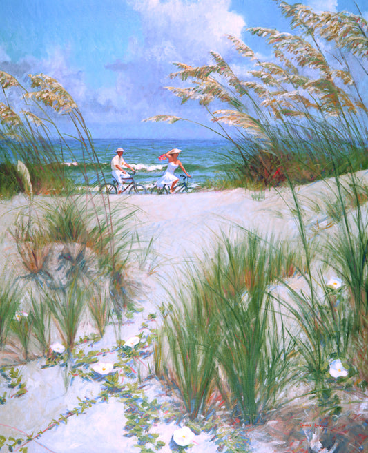 Beach, biking, Hilton Head, couple