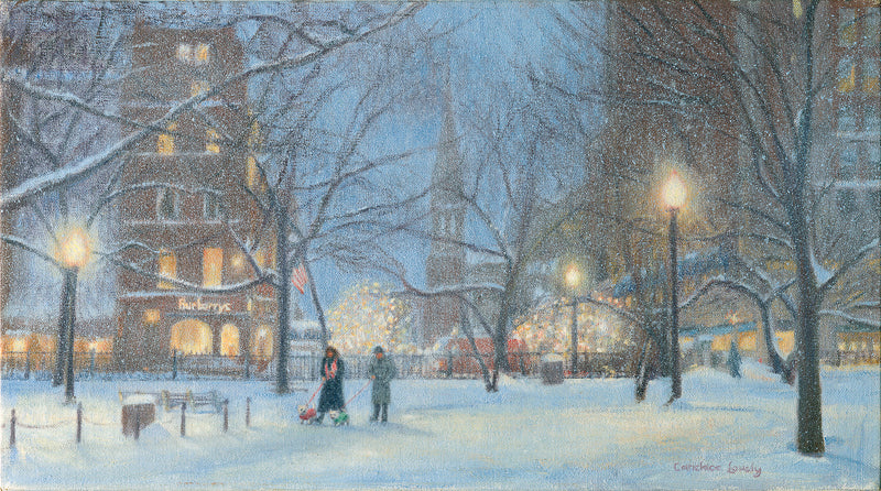 Snow, winter, Boston
