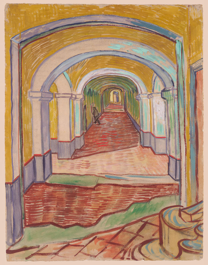 Corridor in the Asylum - Vincent Van Gogh