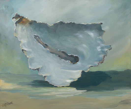 Oyster, oyster shell, coastal decor