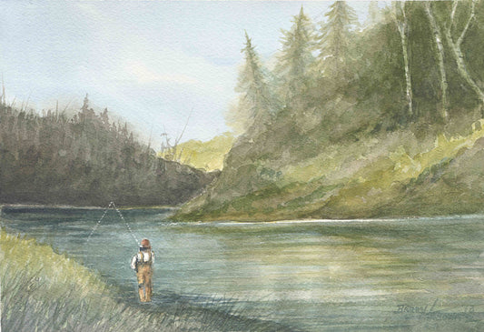 Fishing painting