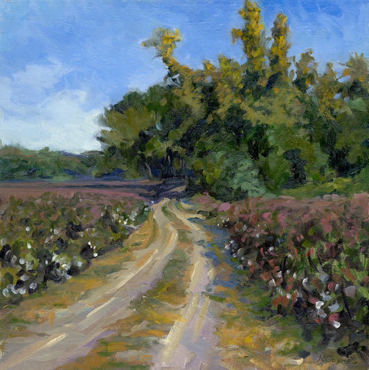 painting of a cotton farm