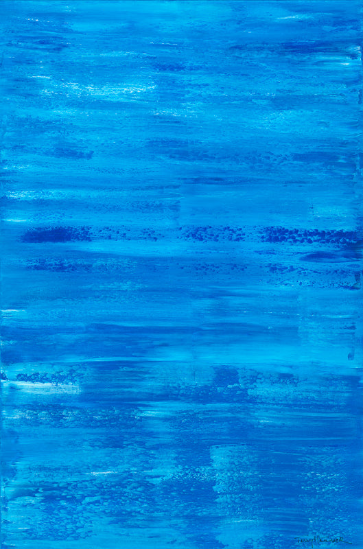 Blue abstract painting