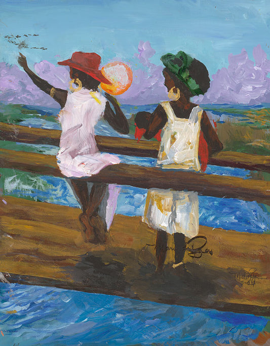 Two Ladies on a Boardwalk - Maria de Rojas