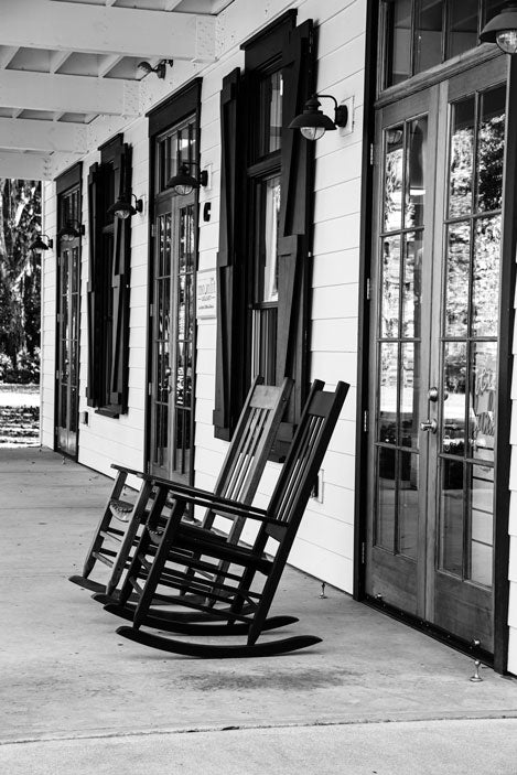 Bluffton Historic Bridge Street Rockers - Pete Schramm