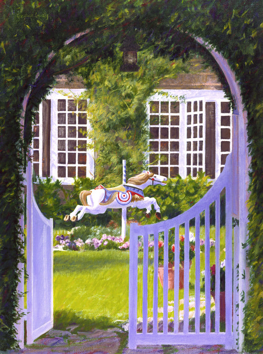 Garden gate, Carousel horse