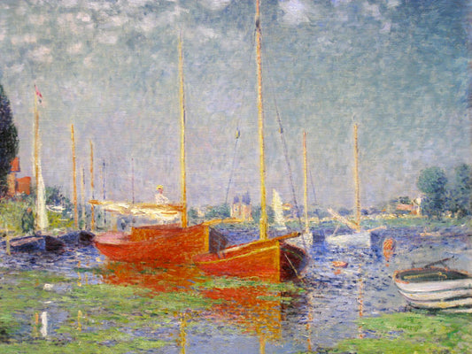 Red Boats at Argenteuil - Claude Monet