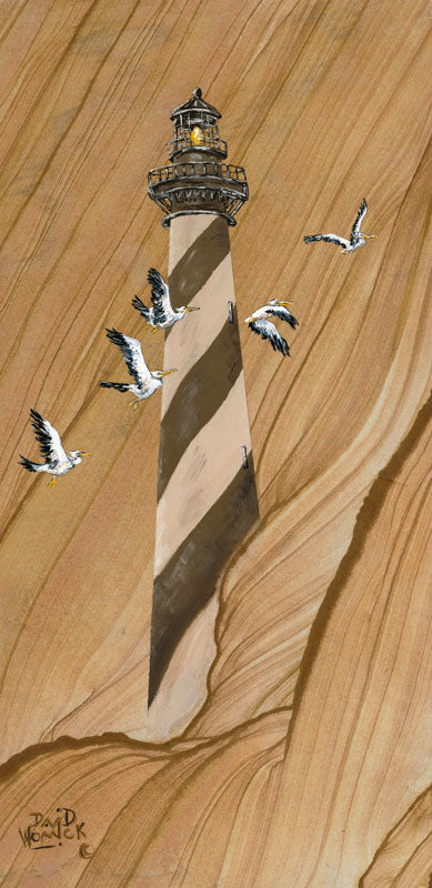 Lighthouse Pelicans - David Womick