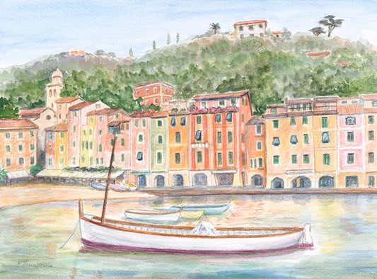 Portofino Pastels - Bill Tremitiere