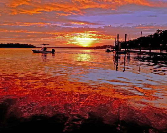 Sunset at Alljoy Dock - Richard Distlerath