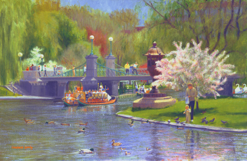 Springtime Boston Swan Boats