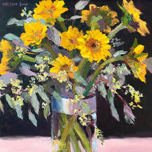 Sunflowers and Eucalyptus - HeeJune Shin