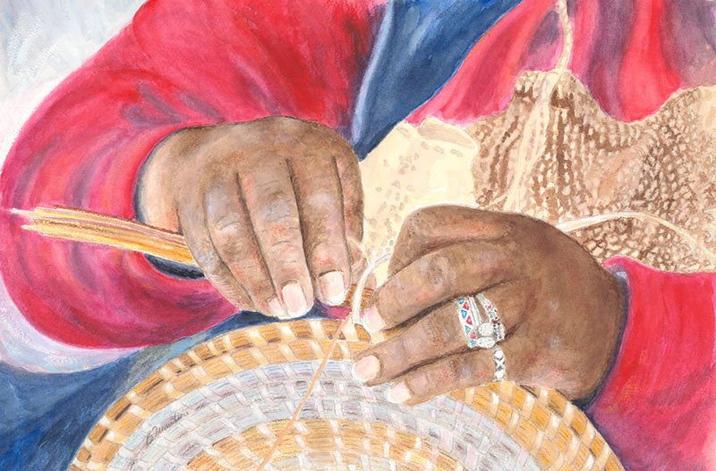 Sweetgrass Basket Weaver - Bill Tremitiere