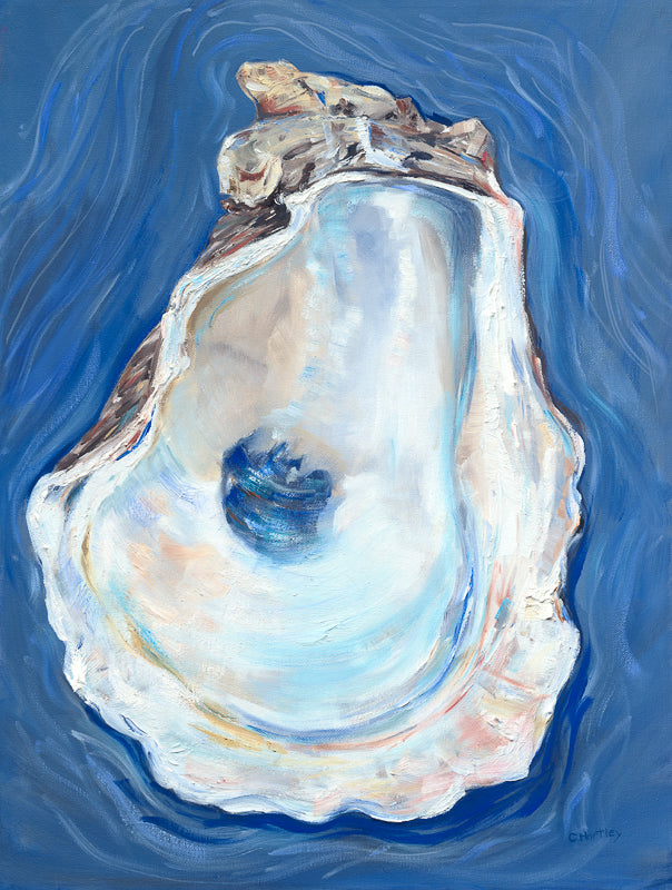 blue oyster painting