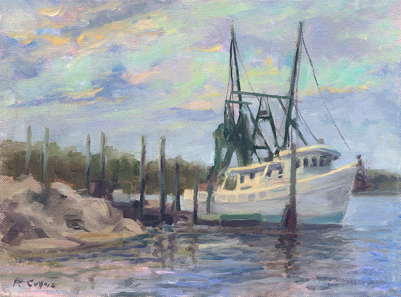 Shrimp boat painting