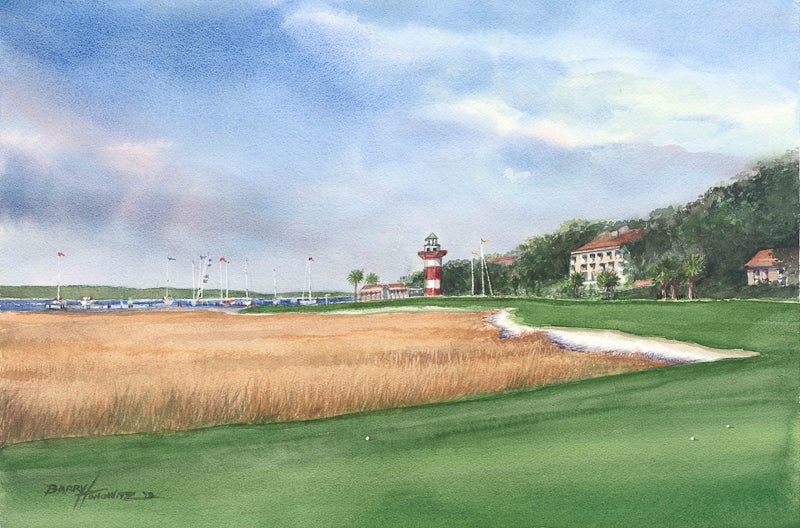 Hilton head Lighthouse painting Sea Pines Golf Course
