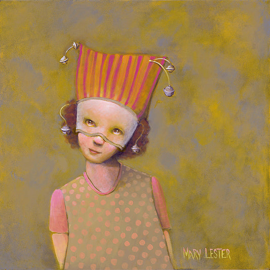Whimsical child with mask