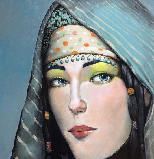 woman with blue eyes