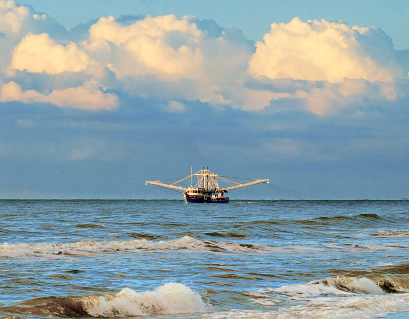 Shrimp boat photograph