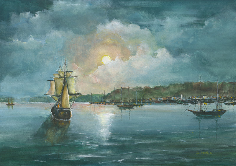 tall ships painting