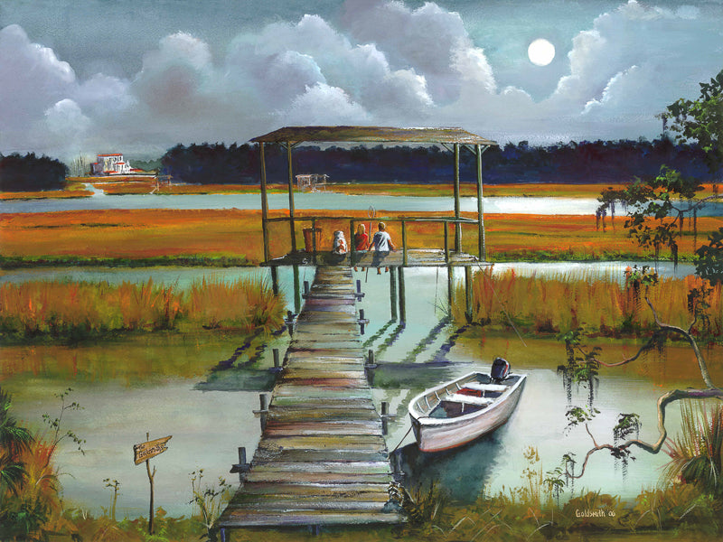 boat dock painting