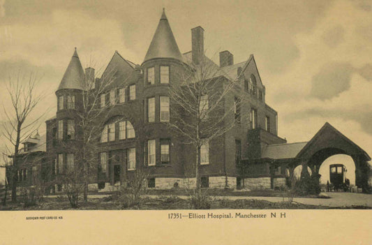 Manchester, New Hampshire Hospital Postcard